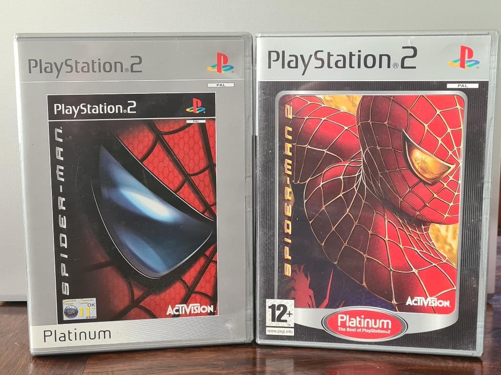 Spiderman 1 en 2 PS2, Spelcomputers en Games, Games | Sony PlayStation 2, Avontuur en Actie, 1 speler, Ophalen of Verzenden, Zo goed als nieuw