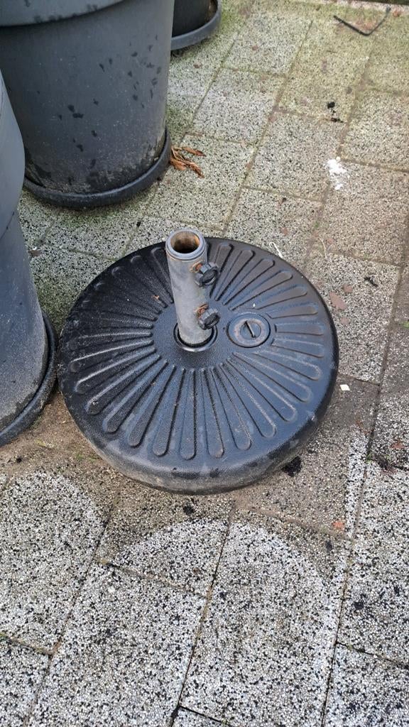 Parasolvoet - Vulbaar voor extra gewicht, Ophalen of Verzenden, Gebruikt, Minder dan 1 meter, Parasolvoet