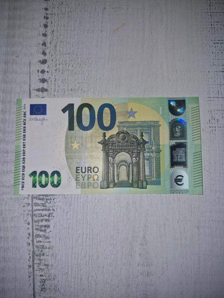 100 Euro Biljet UNC, Postzegels en Munten, Bankbiljetten | Europa | Eurobiljetten, Ophalen of Verzenden, Overige landen, 100 euro