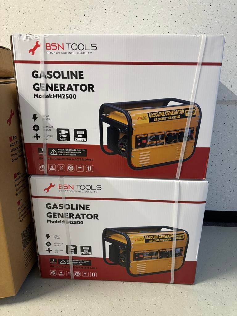 NIEUW | Benzine Aggregaat | 2000W | 220V, Benzine, Nieuw, Ophalen of Verzenden, Geluidgedempt