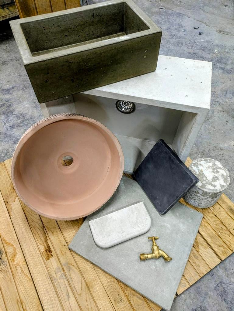 Wasbak / spoelbak / gootsteen beton - maatwerk, Ophalen, Nieuw, NArends - Betonmakerij.nl, Info@narends.nl