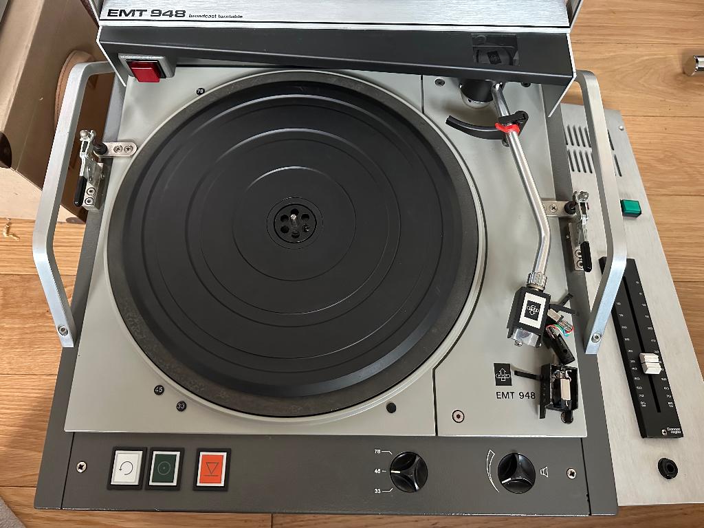Turntable EMT 948 Broadcast, Audio, Tv en Foto, Platenspelers, Ophalen, Gebruikt, Platenspeler, Overige merken