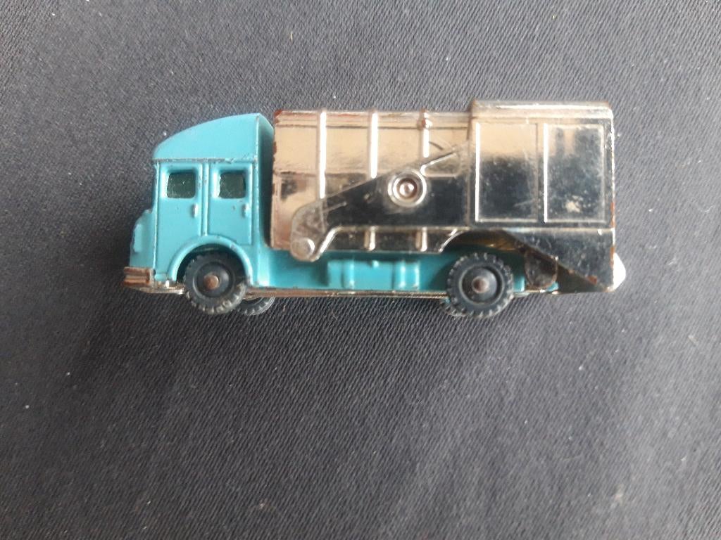 Husky Shelvoke & Drewry  vuilniswagen lichtblauw- chrome, Ophalen of Verzenden, Gebruikt, Bus of Vrachtwagen