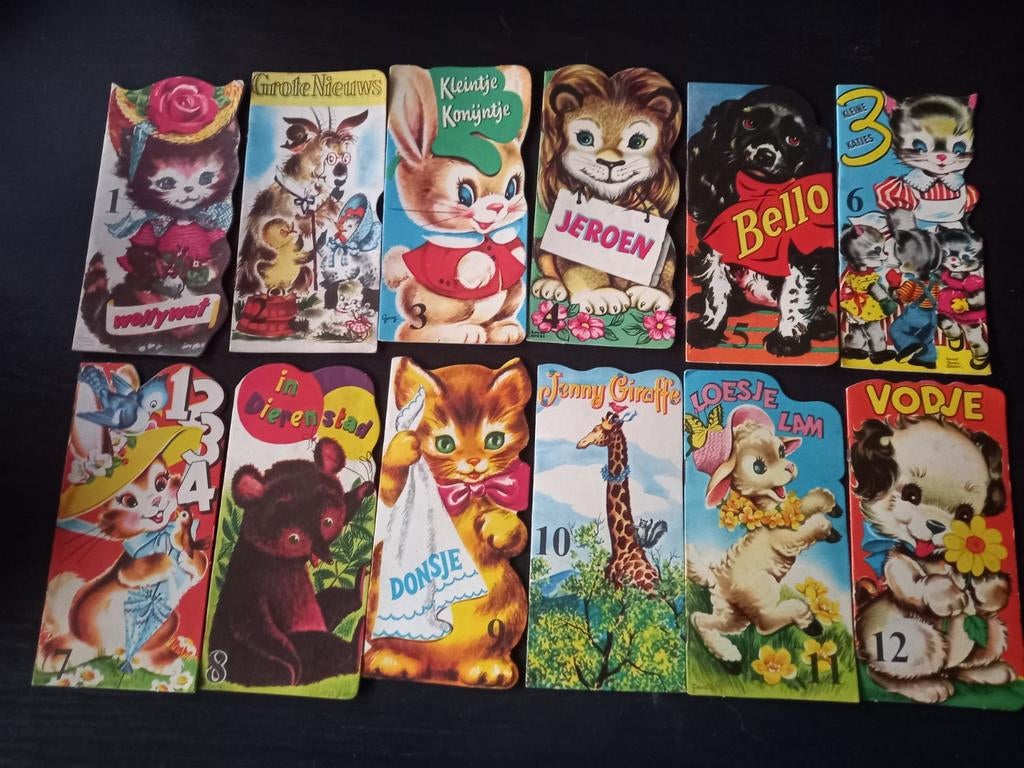 Complete set Radion dierenboekjes 1955 jaren 50, Boeken, Ophalen of Verzenden, Zo goed als nieuw