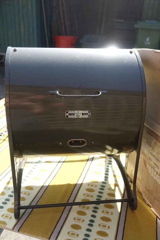 olijfgroen retro straal kacheltje Inventum type 1030, Ophalen, Gebruikt, Overige soorten, Elektrisch