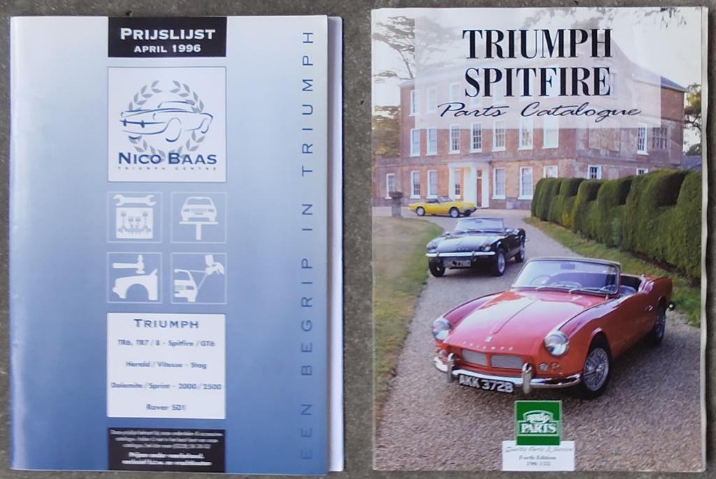 Triumph Spitfire catalogus, Boeken, Ophalen of Verzenden, Zo goed als nieuw, Overige merken