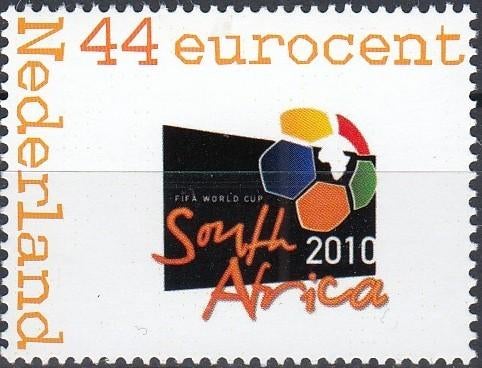 Nederland- 2010- Sport- Voetbal-  WK 2010- Zuid-Afrika- P, Postzegels en Munten, Postzegels | Nederland, Ophalen of Verzenden