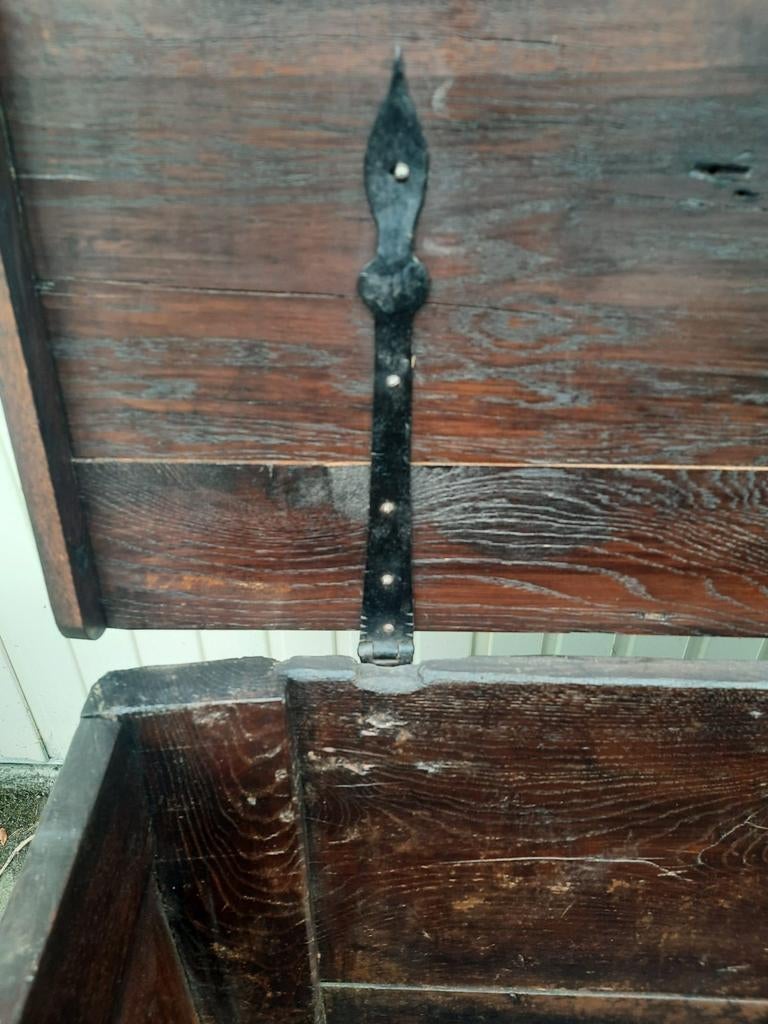 Antieke Scheepskist / Opbergkist, Ophalen