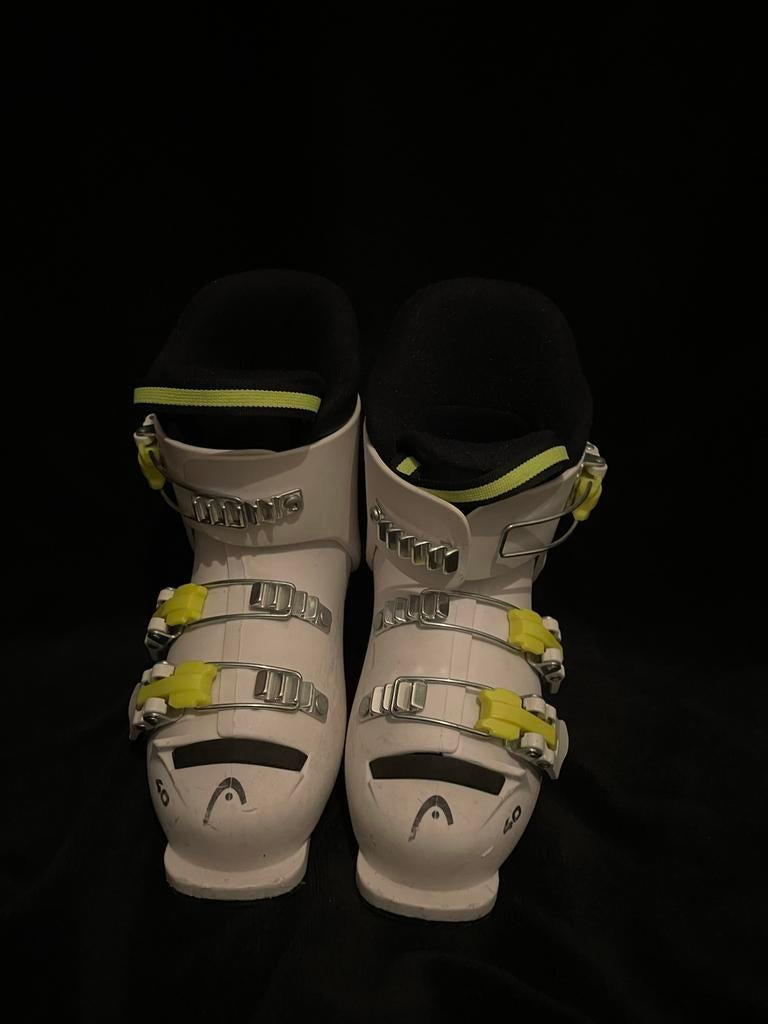 Witte/Groene maat 19/19,5 kinder SkiSchoenen -Amper Gebruikt, Sport en Fitness, Overige merken, Schoenen, Ophalen of Verzenden