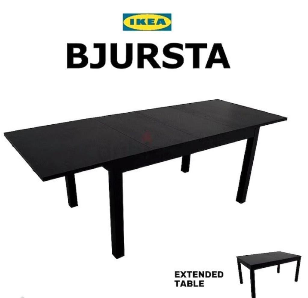 Ikea Bjursta eettafel uitschuifbaar, Ophalen, Gebruikt, 200 cm of meer, 50 tot 100 cm