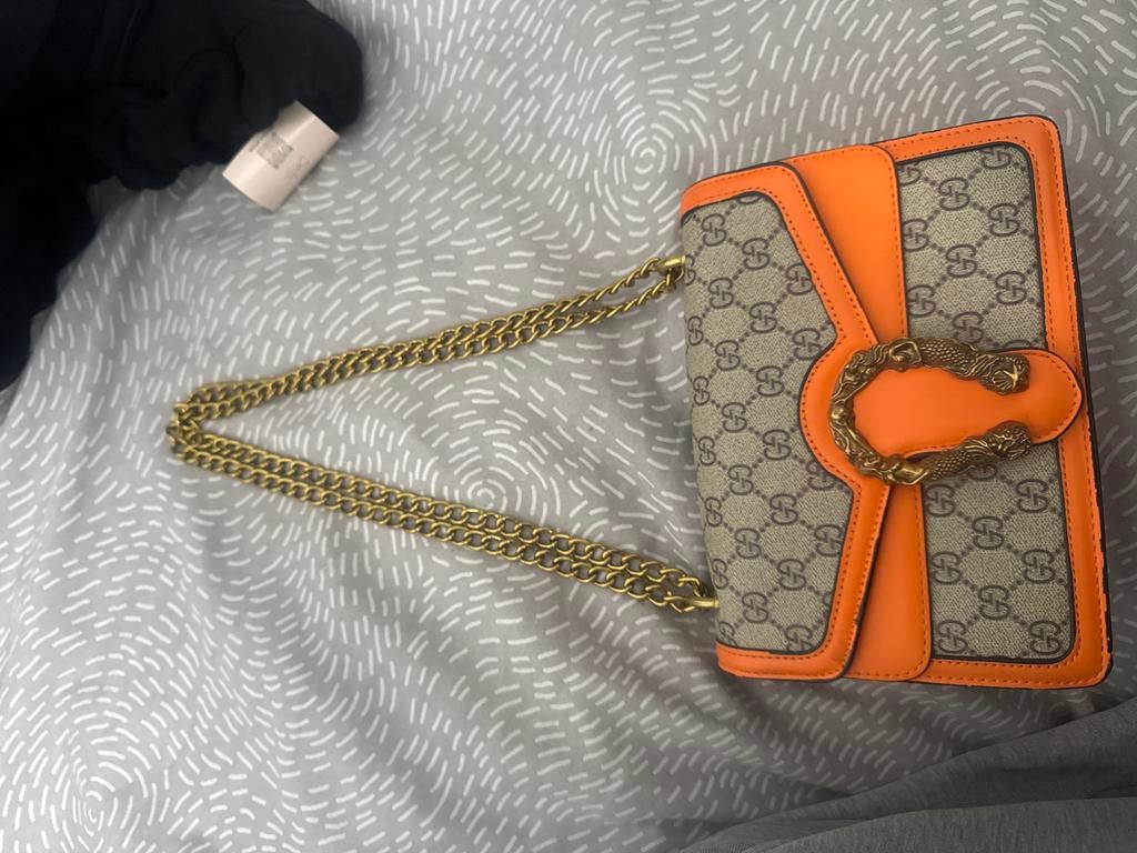 Gucci Tas - Zo goed als nieuw!, Ophalen of Verzenden, Zo goed als nieuw, Oranje, Handtas