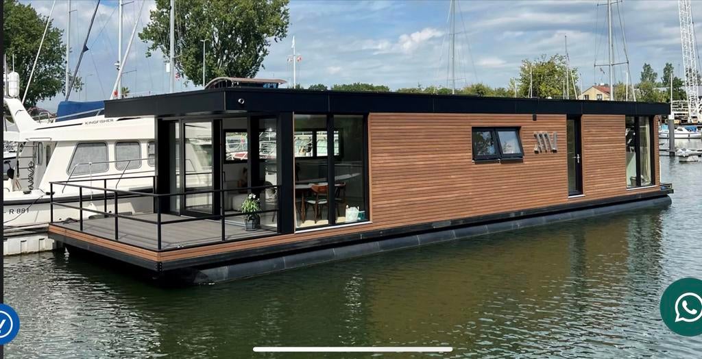 Moderne houseboat (juli 2023) – wonen op het water, 3 kamers, Rotterdam