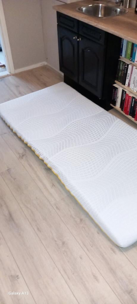 2x Topmatras B Bright: Gel & Visco - Comfortabel!, Gebruikt, 90 cm, Eenpersoons, Ophalen of Verzenden