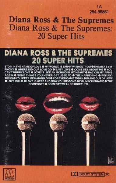Diana Ross & The Supremes - 20 Super Hits Cassette, Cd's en Dvd's, Cassettebandjes, Ophalen of Verzenden, Zo goed als nieuw, R&B en Soul