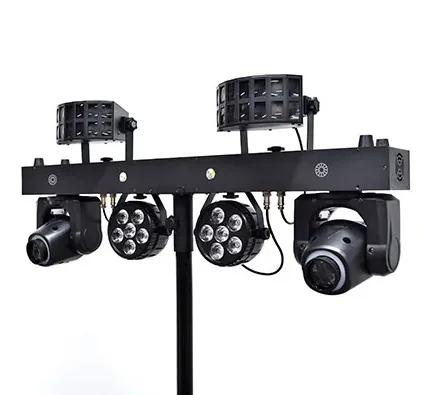 DJLicht alles in 1 lichtshow 2x30w Spot MovingHead + 2 Par, Geluidgestuurd, ., Nieuw, Ophalen of Verzenden