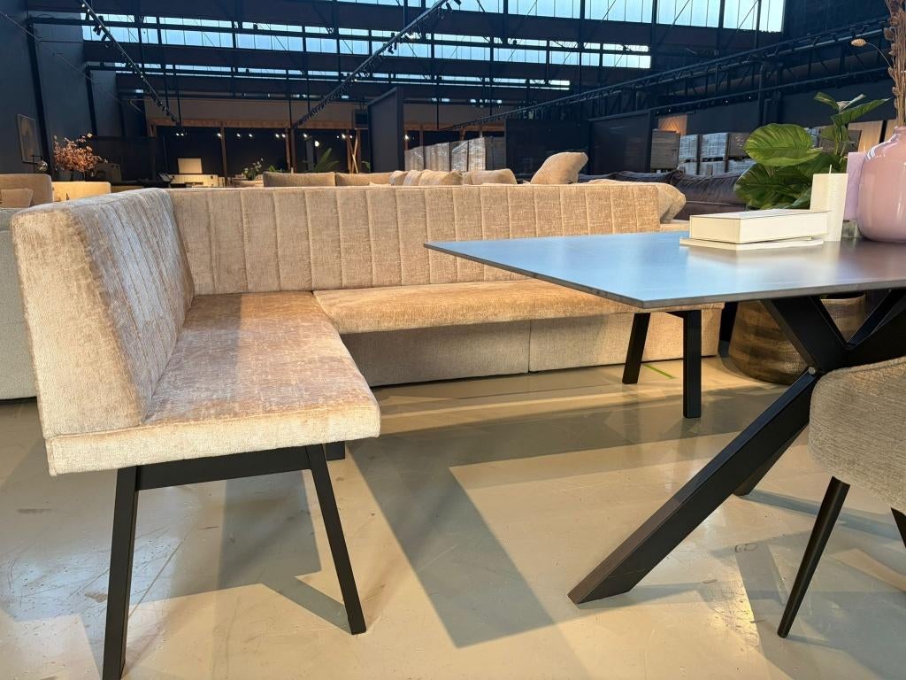 Prachtige eetbank hoekbank rechtebank | showroom vianen, Info@trendvortex.com, Overige kleuren, Nieuw, Ophalen of Verzenden