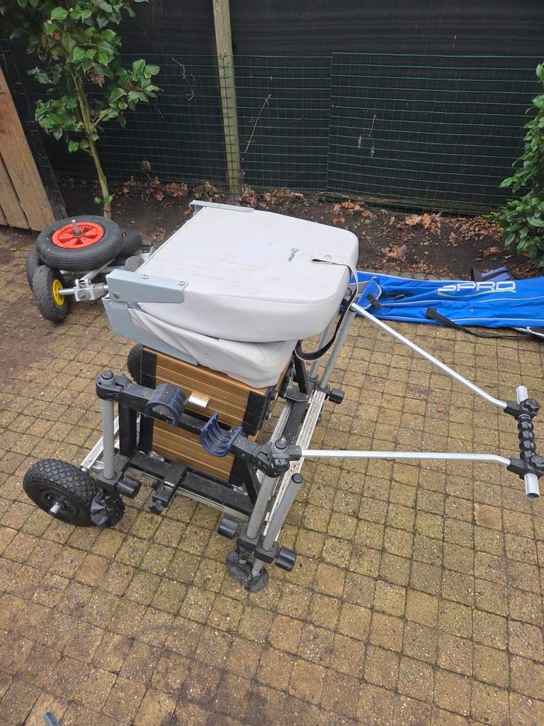 Verrijdbare visstoel, Watersport en Boten, Hengelsport | Algemeen, Ophalen of Verzenden, Gebruikt