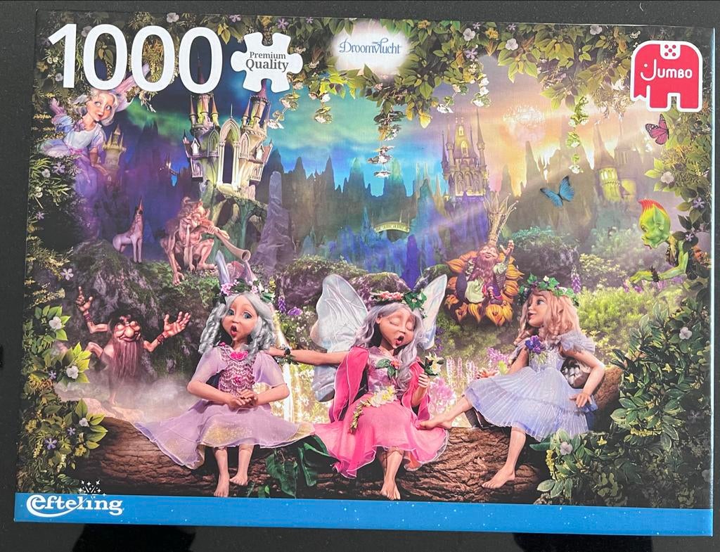 Efteling Droomvlucht Puzzel - 1000 Stukjes, Ophalen of Verzenden, 500 t/m 1500 stukjes, Zo goed als nieuw, Legpuzzel