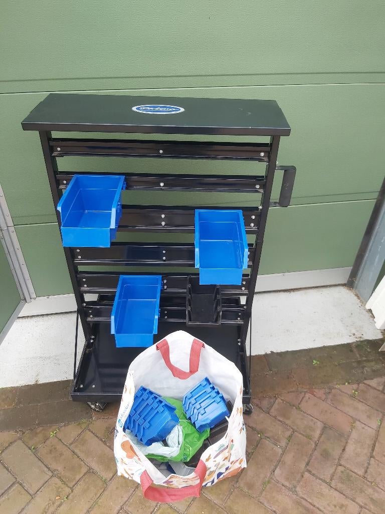 Verrijdbaar opbergsysteem gereedschap stelling Datona, Doe-het-zelf en Verbouw, Gereedschapskisten, Gebruikt, Ophalen of Verzenden