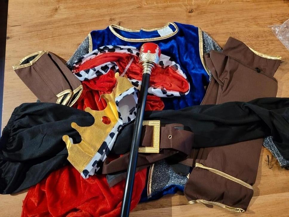 Nieuw Koningskostuum - Dress Up America - Maat 6-8 jaar, Ophalen of Verzenden, Nieuw, 122 t/m 128, Jongen