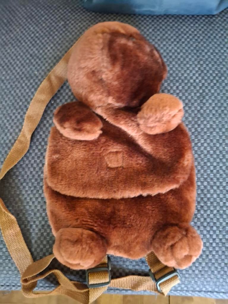 Schattige bruine teddybeer rugzak, Kinderen en Baby's, Kindermode-accessoires, Ophalen of Verzenden, Zo goed als nieuw, Geen merk