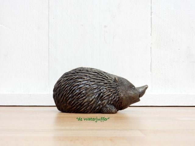 267* Bronzen egel (Boven €75 geen verzendkosten), Ophalen of Verzenden, Nieuw, Overige materialen, Dierenbeeld