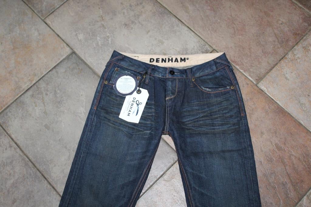 Denham boy baggy carrot vlotte jeans mt 26/32 KOOPJE, Denham, Blauw, ., Nieuw