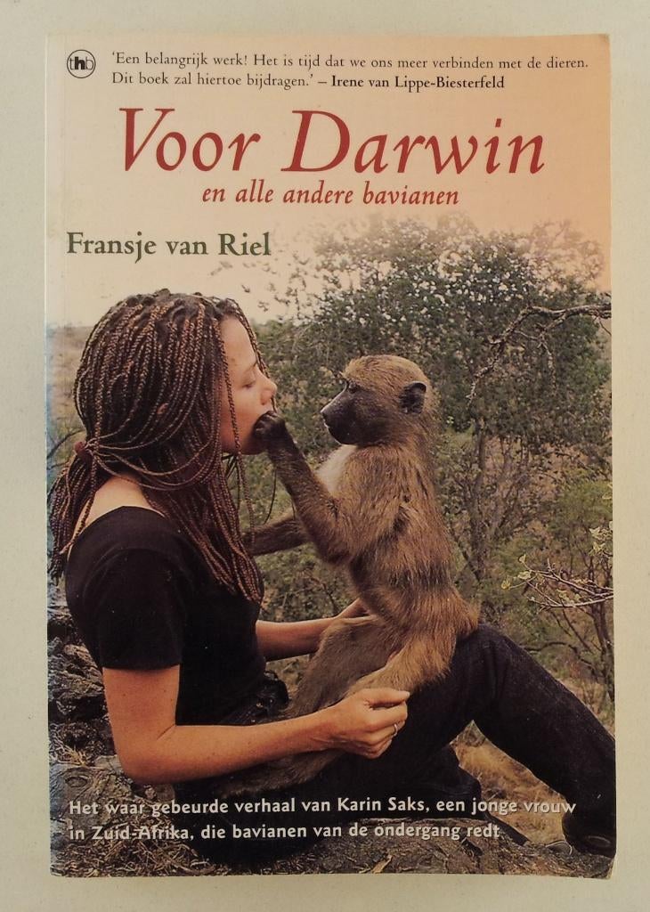 Riel, Fransje van - Voor Darwin en alle andere bavianen, Boeken, Ophalen of Verzenden, Gelezen, Overige