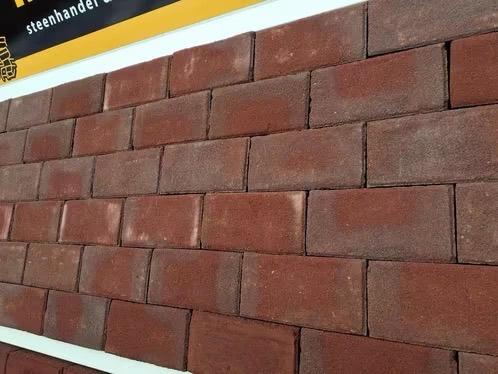 Gebakken klinkerkeien rood/bruin 1000m2, Tuin en Terras, Klinkers, Ophalen of Verzenden, Zo goed als nieuw, 10 m² of meer