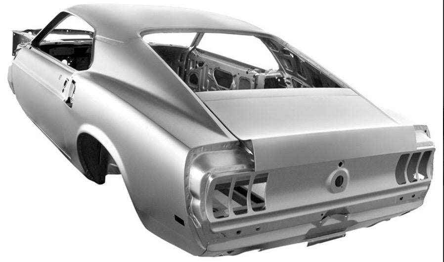 Ford Mustang Fastback 1969 Dynacorn Body nieuw!, Ophalen, Voor, Nieuw, Ford