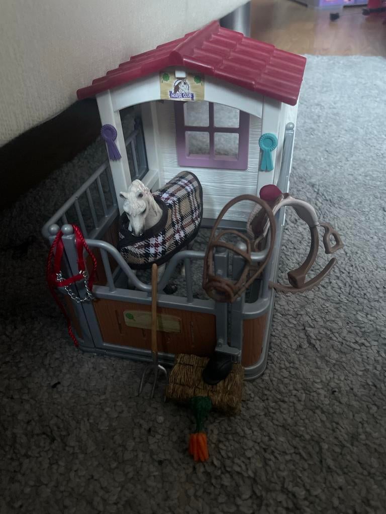 Schleich Paardenstal met Accessoires, Ophalen, Paard