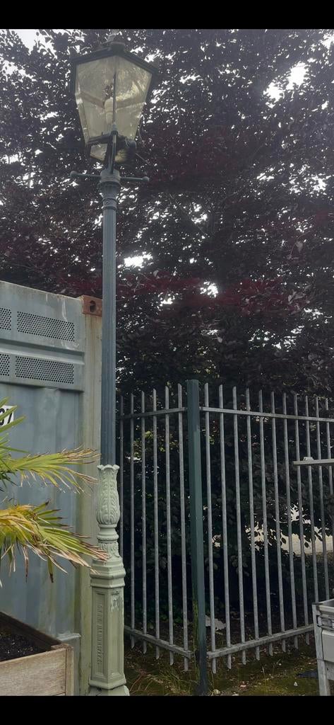 Antieke lantaarnpaal Gebr. Barnewitz Dresden, Antiek en Kunst, Ophalen