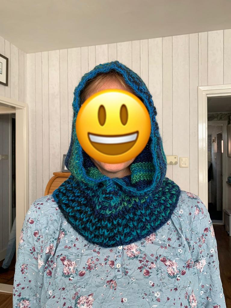 Leuke zelf gehaakte muts/col in 1, Verzenden, Nieuw, Muts