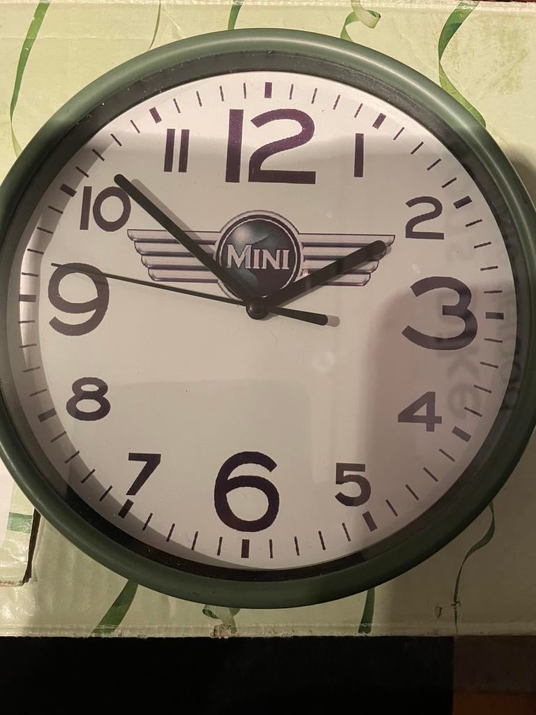 Mini klok, Verzenden, Zo goed als nieuw, Wandklok