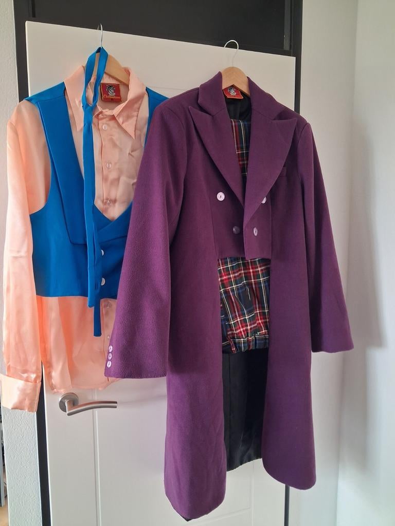 The Joker kostuum XL compleet, Carnaval, Overige maten, Ophalen of Verzenden, Zo goed als nieuw