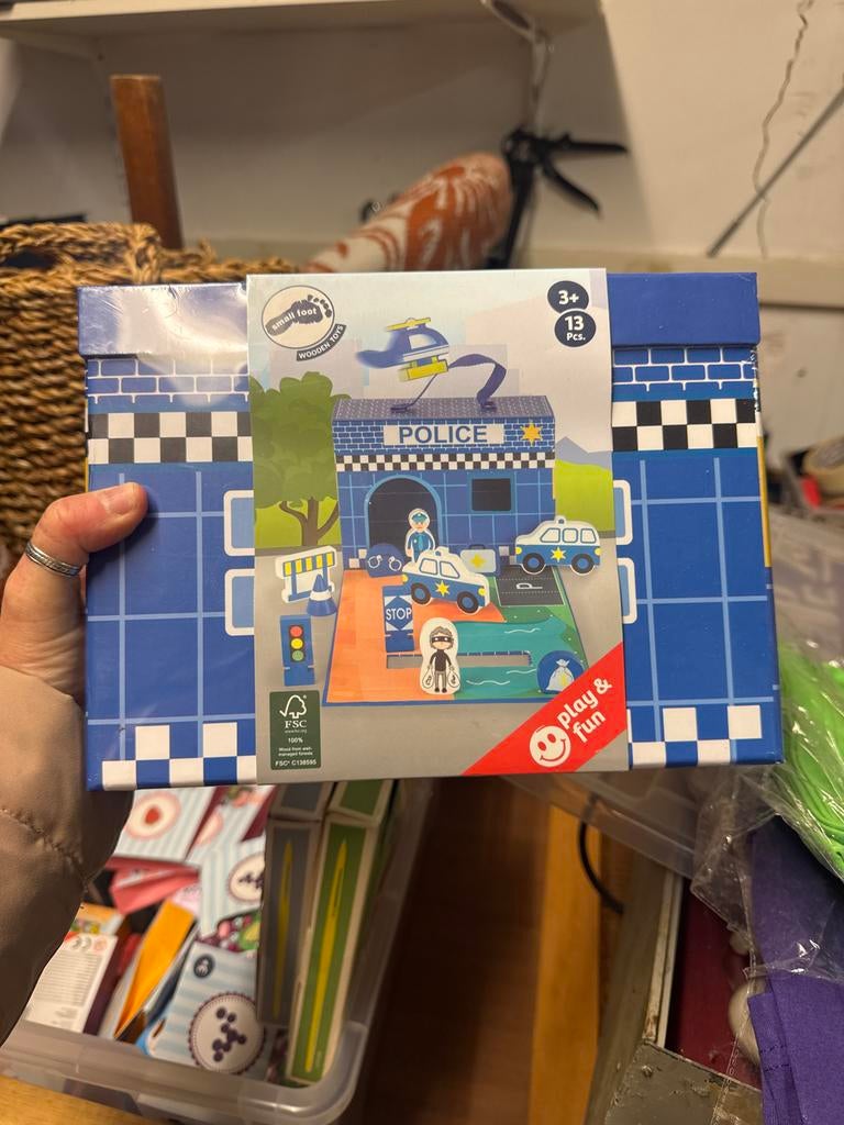 Small Foot Houten Politiebureau Speelset, Ophalen, Nieuw, Bouwen, Met geluid