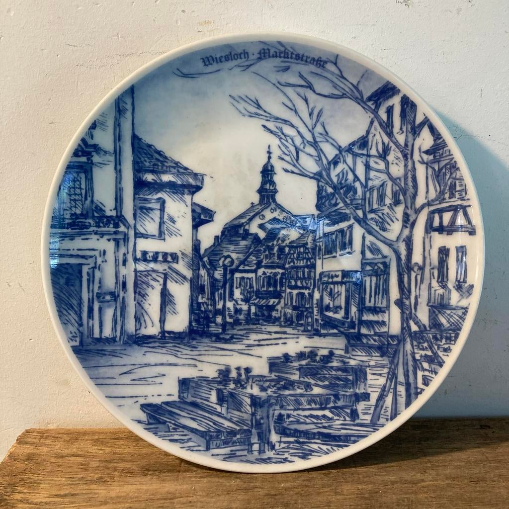Duits Wandbord Wiesloch Marktstrasse 1987 Limited Edition, Ophalen of Verzenden