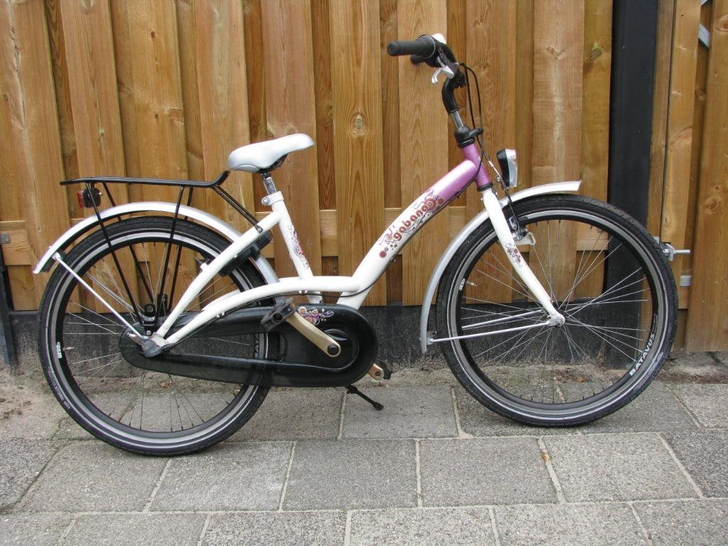 meisjesfiets Batavus Gabana 24 inch., Fietsen en Brommers, Fietsen | Meisjes, Gebruikt, 24 inch, Handrem, Versnellingen, Ophalen