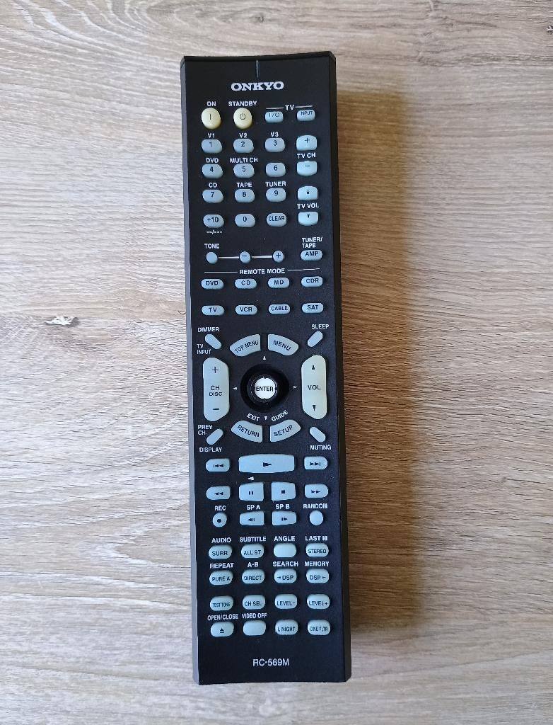 Onkyo rc-569m afstandsbediening origineel rc 569m, Ophalen of Verzenden, Gebruikt, Origineel, Receiver of Versterker