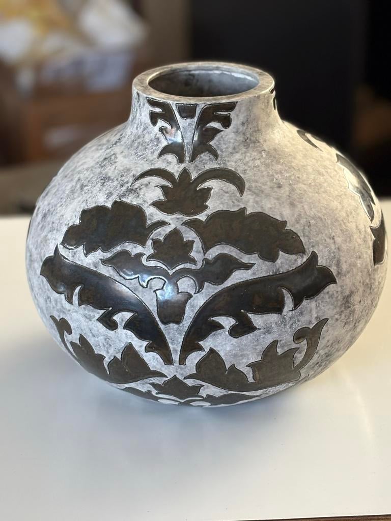 Todo Mundo vaas met decoratief patroon, Gebruikt, Overige kleuren, Aardewerk of Porselein, Ophalen of Verzenden