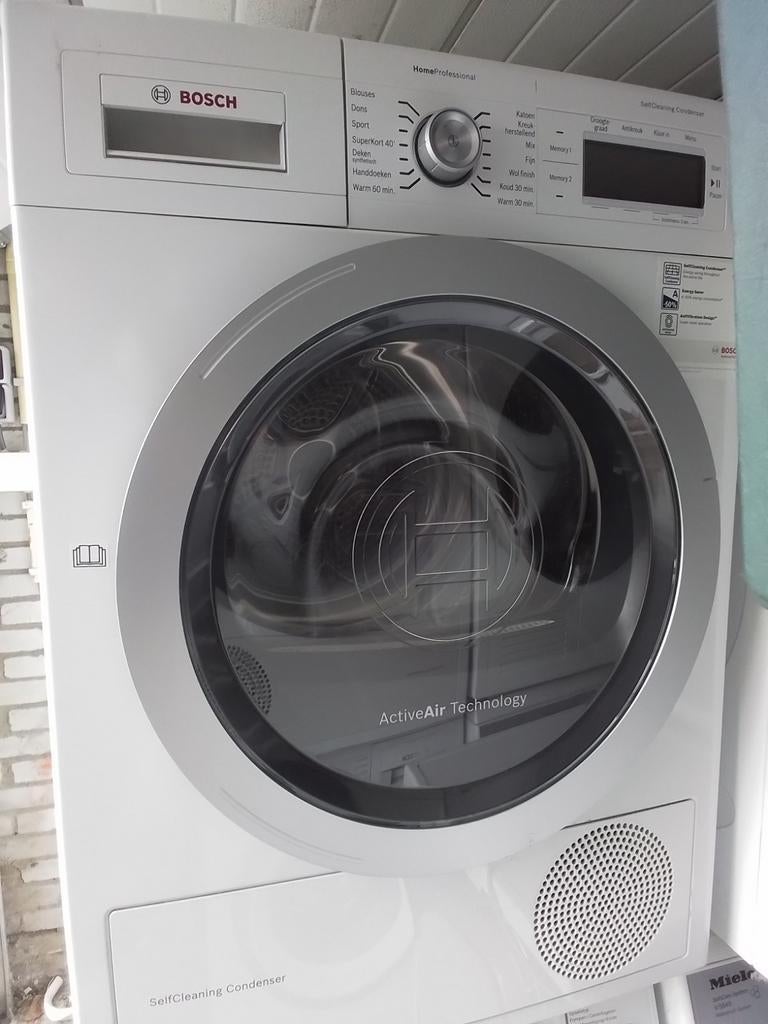 Bosch warmtepompdroger 8 kg, 6 tot 8 kg, Ophalen, Condens, 85 tot 90 cm