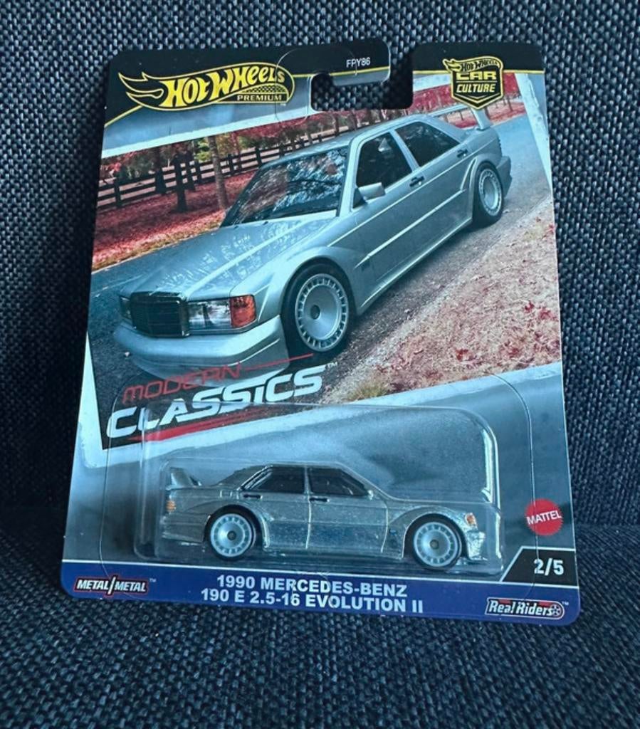 Hot Wheels 1990 Mercedes-Benz 190E 2.5-16 Evolution, Ophalen of Verzenden, Zo goed als nieuw, Auto