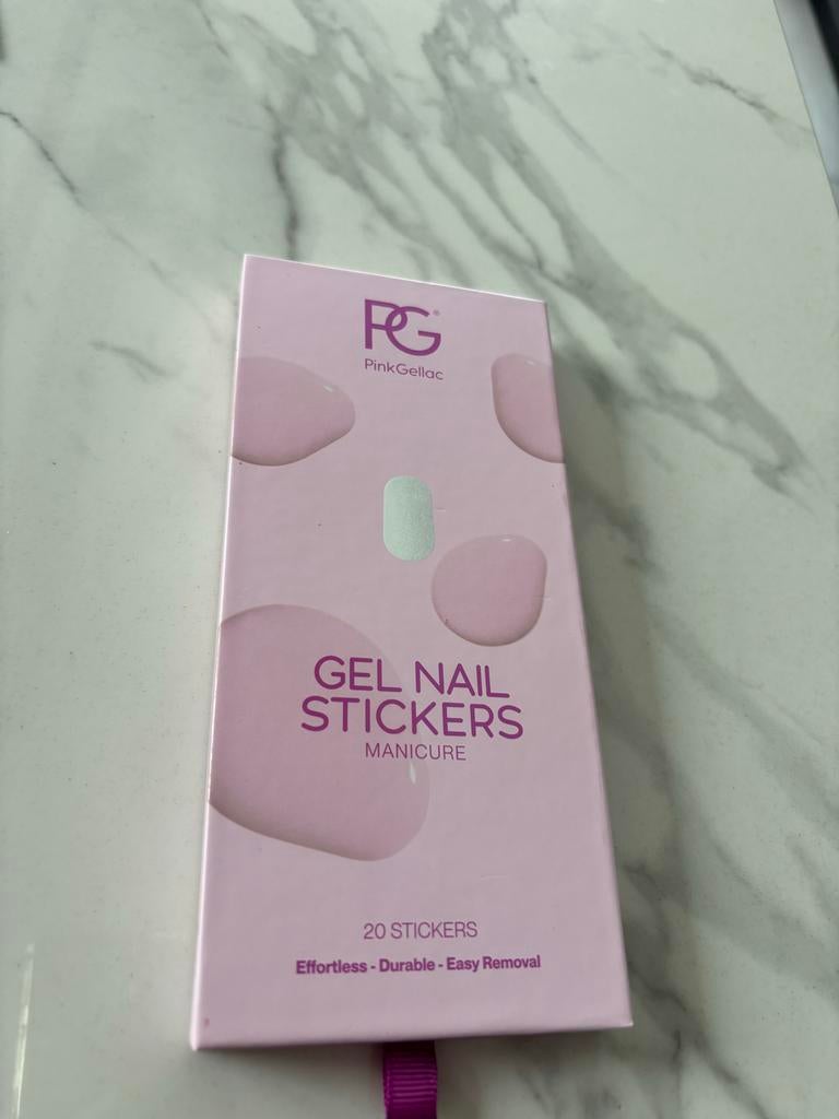 PinkGellac Gel Nagellak Stickers - Pearly Chrome 014, Nieuw, Ophalen of Verzenden, Handen en Nagels, Make-up