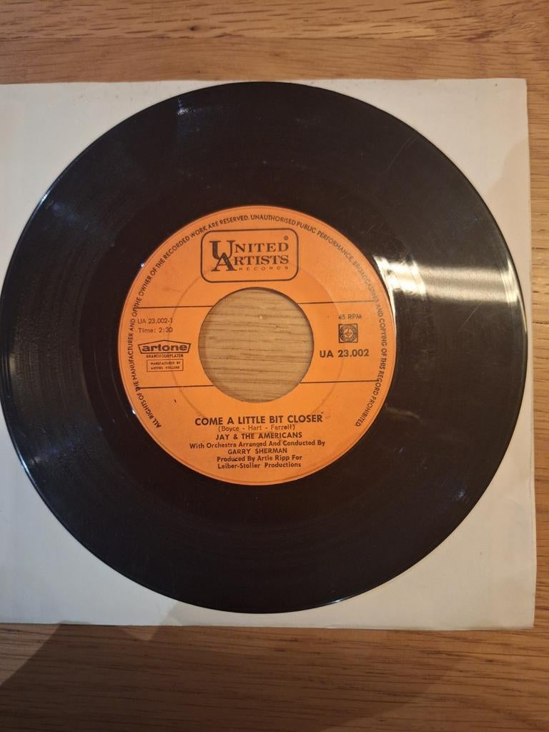 Jay & The Americans - Come A Little Bit Closer Vinyl Single, Gebruikt, 7 inch, Single, Ophalen of Verzenden