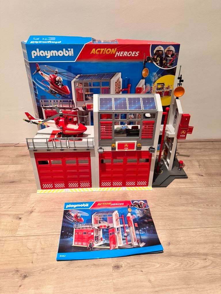 Playmobil 9462 Brandweerkazerne, Ophalen, Zo goed als nieuw, Complete set