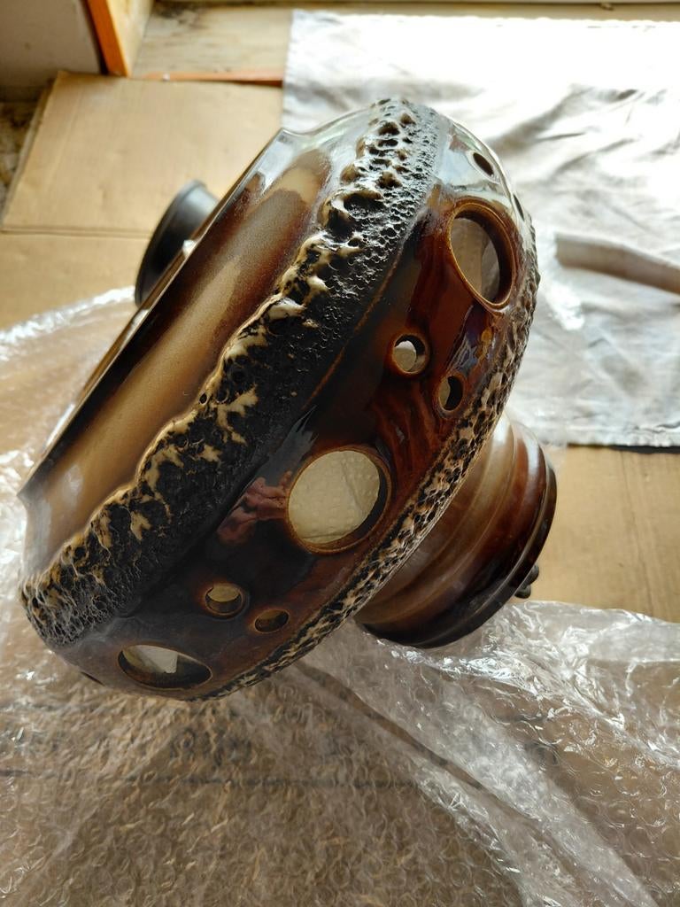 Groot model Fat lava hanglamp bruin, Ophalen of Verzenden