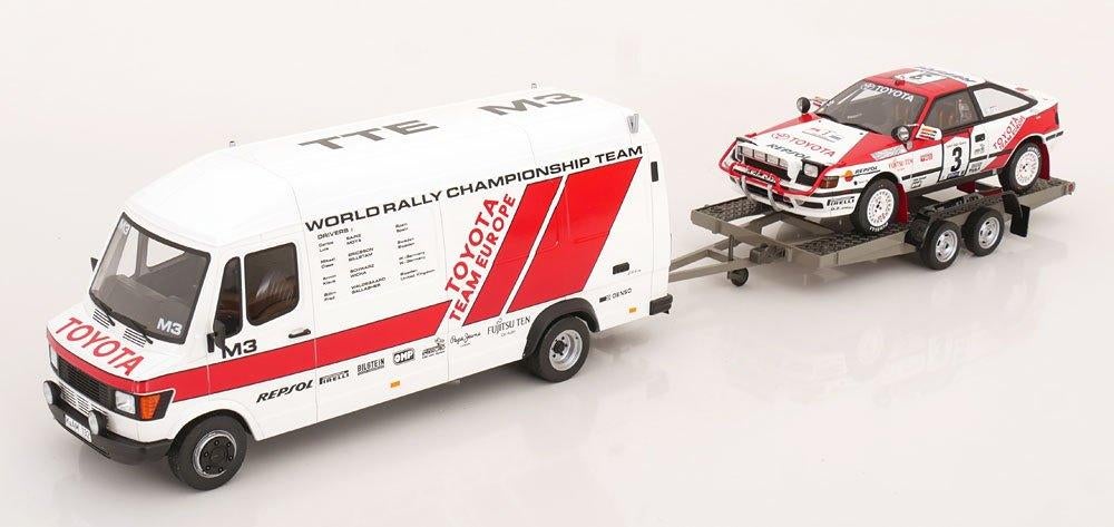 OttoMobile 1:18 Mercedes Transporter 1990 en Toyota Celica, Ophalen of Verzenden, Nieuw, Auto, OttOMobile