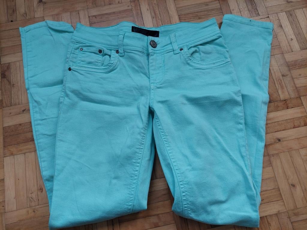Turquoise broek - coolcat maat M, Kleding | Dames, Maat 38/40 (M), Overige kleuren, Codical Super Luscious, Ophalen of Verzenden