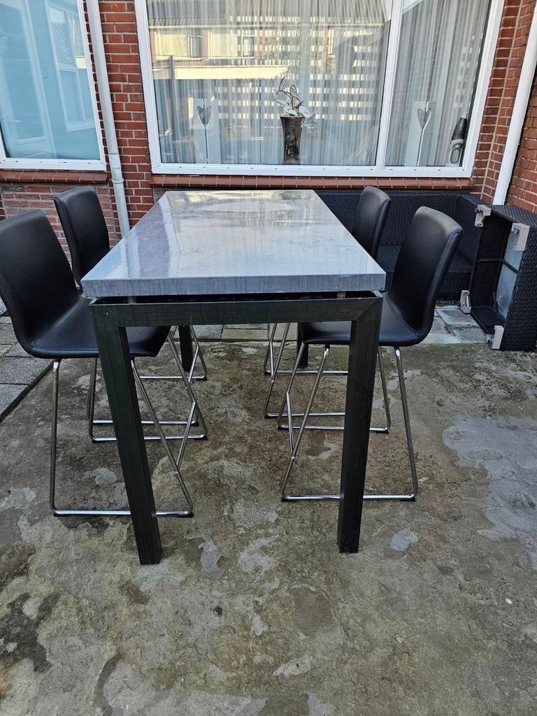 Eettafel met 4 stoelen, Huis en Inrichting, Tafels | Eettafels, Ophalen