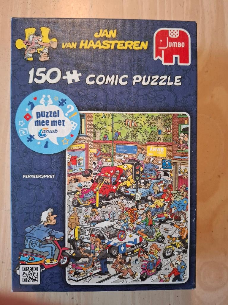 Jan van Haasteren - Verkeerspret (150 stukjes) (ANWB puzzel), Hobby en Vrije tijd, Denksport en Puzzels, Ophalen, Minder dan 500 stukjes